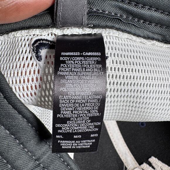 Nike Hat Cap Fitted Mens M/L Blue White Legacy91 Dri-FIT Mesh Trucker AO9293-451 - Picture 10 of 11